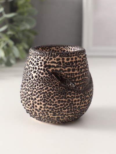 Аромалампа для эфирных масел «Ребристый шар», керамика, 7×7×7.5 см, МИКС