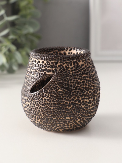 Аромалампа для эфирных масел «Ребристый шар», керамика, 7×7×7.5 см, МИКС