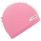 Шапочка для плавания ONLYTOP SWIM, детская, цвет розовый, обхват 46-52 см - Фото 4