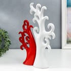 Сувенир керамика "Дерево" красно- белый набор 2 шт 24х10 32х15 см - фото 7573659