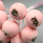 Декор для творчества "Ягодка рябины" 1 букет=10 ягод розовый иней 10х1,5 см - Фото 4