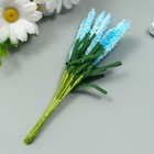 Декор для творчества «Иван чай» 1 букет=10 цветков голубой 1.5?14 см (комплект 10 шт) - фото 49536163