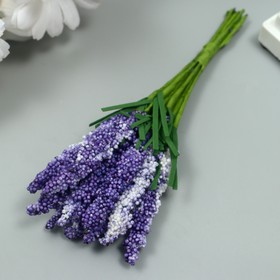 Декор для творчества "Иван чай" 1 букет=10 цветков фиолетовый 1,5х14 см