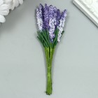 Декор для творчества "Иван чай" 1 букет=10 цветков фиолетовый 1,5х14 см (комплект 10 шт) - фото 25349652