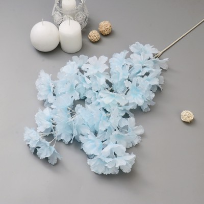 Цветы искусственные «Фиалка Мария», h=85 см, d=6.5 см, голубые