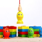 Деревянная пирамидка с рыбалкой «Логика», размер 10×21 см - Фото 3