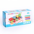 Деревянная пирамидка с рыбалкой «Логика», размер 10×21 см - Фото 5