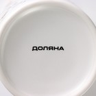 Кружка Доляна «Ёжик», 380 мл, фарфор, цвет белый - Фото 5