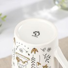 Кружка фарфоровая Доляна «Лебедь», 380 мл, цвет белый - Фото 3