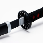 Макет оружия «Сувенирная катана на подставке. Танзи», 75 см, клинок 48 см, чёрная - Фото 4