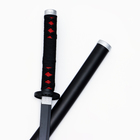 Макет оружия «Сувенирная катана на подставке. Танзи», 75 см, клинок 48 см, чёрная - Фото 5