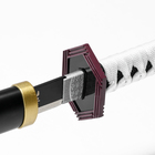 Макет оружия «Сувенирная катана на подставке. Гиу» 75 см, клинок 48 см, чёрная - Фото 4