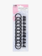 Кольцо для карниза, с зажимом, d = 30/38 мм, 10 шт., в блистере, цвет чёрный - Фото 5