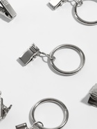 Кольцо для карниза, с зажимом, d=30/38 мм, 10 шт., в блистере, цвет серебряный - Фото 2