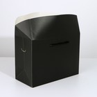 Пакет—коробка «Чёрный», 23 × 18 × 11 см - фото 24454236