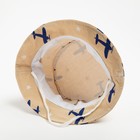 Панама детская MINAKU "Самолётики", цвет бежевый, размер 46 - фото 24286350