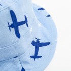 Панама детская MINAKU "Самолётики", цвет синий, размер 46 7328878
