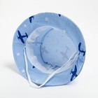 Панама детская MINAKU "Самолётики", цвет синий, размер 46 7328878