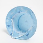 Панама детская MINAKU "Морская звезда", цвет голубой, размер 46 - Фото 3