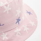 Панама детская MINAKU "Морская звезда", цвет розовый, размер 46 - Фото 2