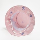 Панама детская MINAKU "Морская звезда", цвет розовый, размер 46 - Фото 3