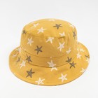 Панама детская MINAKU "Морская звезда", цвет жёлтый, размер 46 - фото 25177499