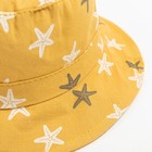 Панама детская MINAKU "Морская звезда", цвет жёлтый, размер 46 - Фото 2