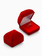 Футляр под серьги, кольцо «Традиции», бархатный, 4.5×5 см, красный - Фото 1