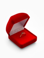 Футляр под серьги, кольцо «Традиции», бархатный, 4.5×5 см, красный - Фото 6