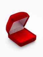 Футляр под серьги, кольцо «Традиции», бархатный, 4.5×5 см, красный - Фото 7
