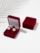 Футляр бархатный под серьги, кулон «Традиции», 4.5×5×2 см, бордовый 7332984