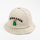 Панама для мальчика MINAKU "Dinosaur", цв. бежевый, р-р 48 - фото 320249491