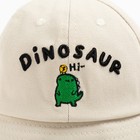 Панама для мальчика MINAKU: Dinosaur, размер 48, бежевая - Фото 2