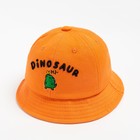 Панама для мальчика MINAKU "Dinosaur", цв. оранжевый, р-р 48 - фото 25391267
