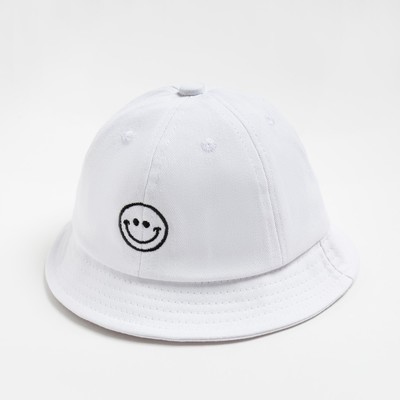Панама детская MINAKU «Смайл», размер 48, белая