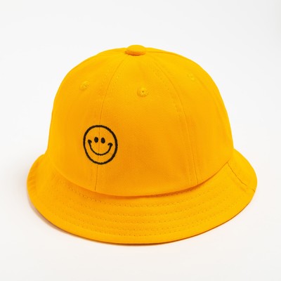 Панама детская MINAKU «Смайл», размер 48, жёлтая