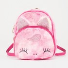 Рюкзак детский, отдел на молнии, наружный карман, цвет розовый - фото 9600673