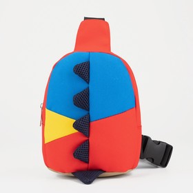 Рюкзак детский, отдел на молнии, цвет красный/синий