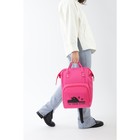 Рюкзак школьный текстильный «Ты такой котик», с карманом, 25х13х38, розовый - Фото 9