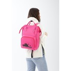 Рюкзак текстильный, с карманом «Ты такой котик»,25х13х38, розовый - фото 6551716