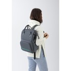 Рюкзак школьный текстильный «ЖИВИ В КАЙФ», с карманом, 25х13х38, серый - Фото 8