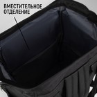 Рюкзак школьный текстильный Black, с карманом, 25х13х38 чёрныQ - Фото 3