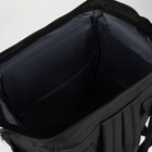 Рюкзак текстильный, с карманом «НА РЕЙВЕ»,25х13х38, черный - Фото 8