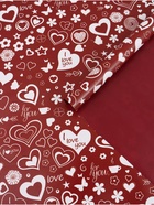 Бумага упаковочная глянцевая «Сердце», двусторонняя, 70×100 см - Фото 1