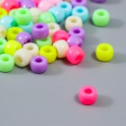 Бусины для творчества пластик "Цилиндрики" пастель набор 15 гр 0,6х0,9 см - Фото 2