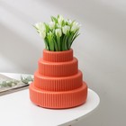 Ваза для цветов, 8,2×15,7×15,5 см, 1,8 л, цвет МИКС - фото 24362987