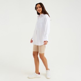 Блузка женская MINAKU: Casual Collection, цвет белый, размер 50