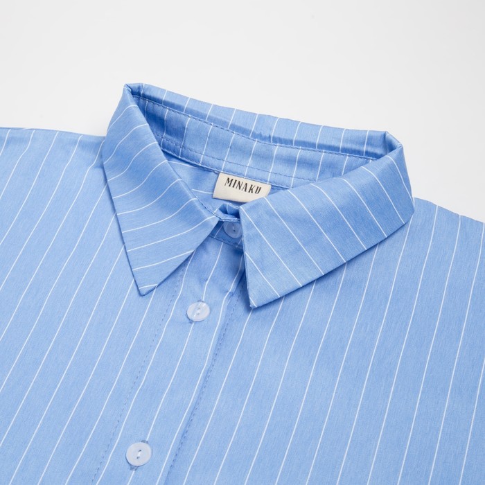 Блузка женская MINAKU: Casual Collection, цвет голубой, размер 44 53074