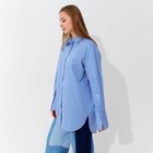 Блузка женская MINAKU: Casual Collection, цвет голубой, размер 50 - Фото 2