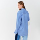 Блузка женская MINAKU: Casual Collection, цвет голубой, размер 50 - Фото 3